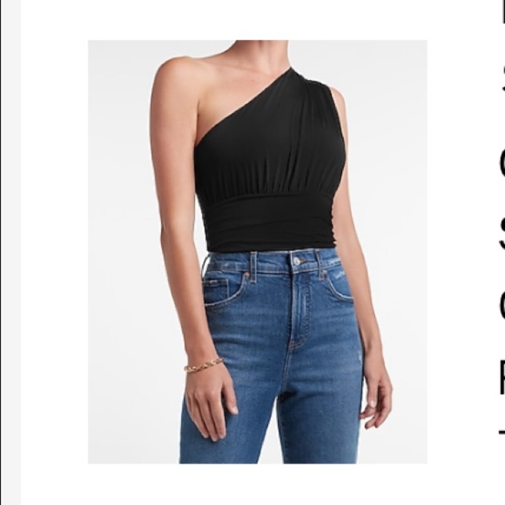 Express NWT One shoulder body suit